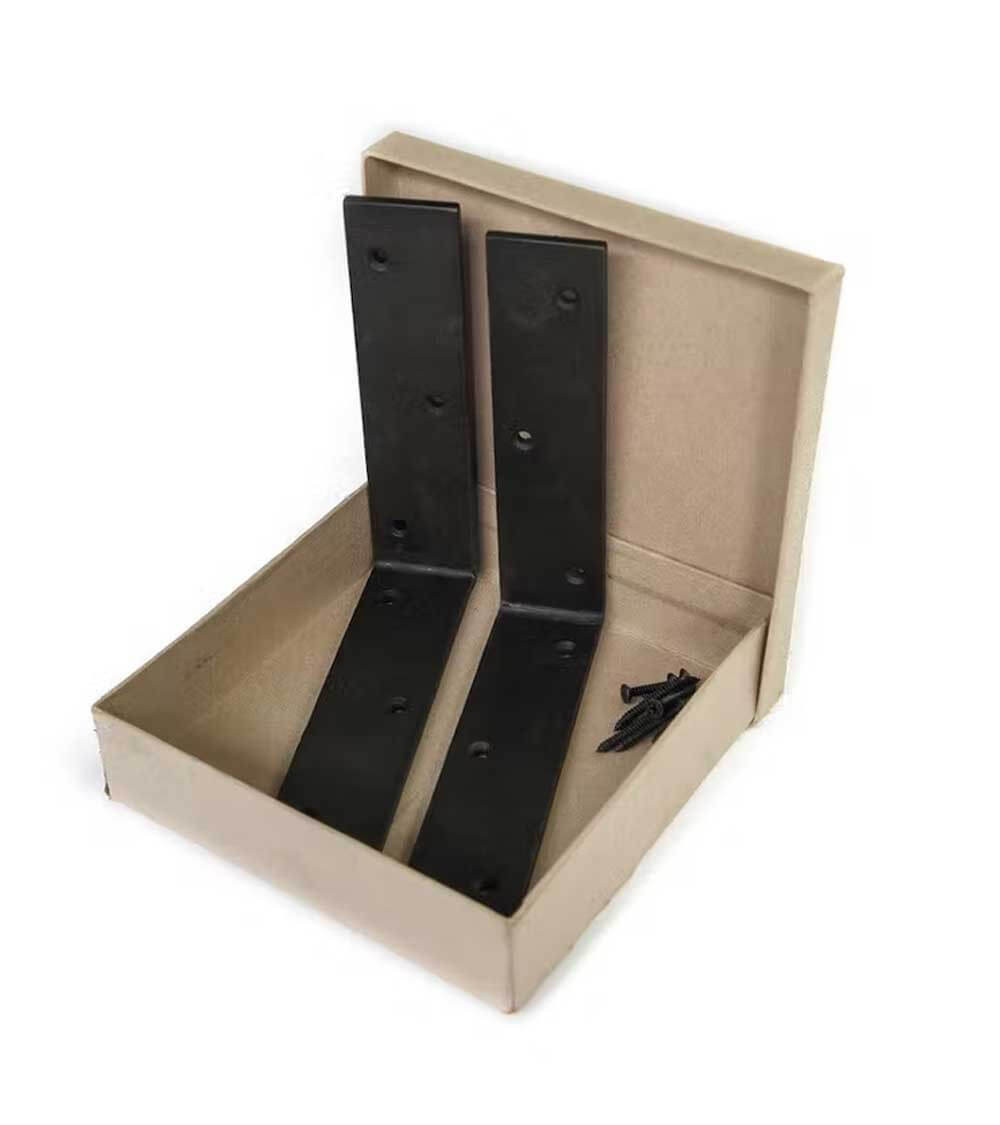 équerre étagère industrielle en acier laminé à chaud x2, achat durable