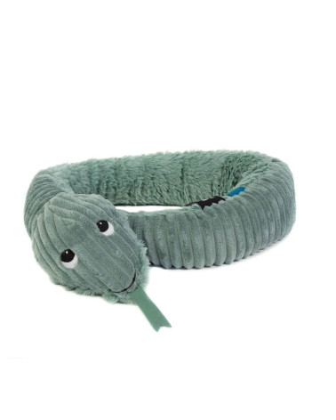 Peluche Serpent Vert Les Déglingos, un Ptipotos pour enfants et bébés