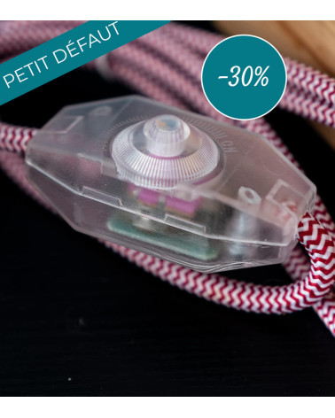 Lampe à poser en bois Duffy avec défauts avec ampoule à filament