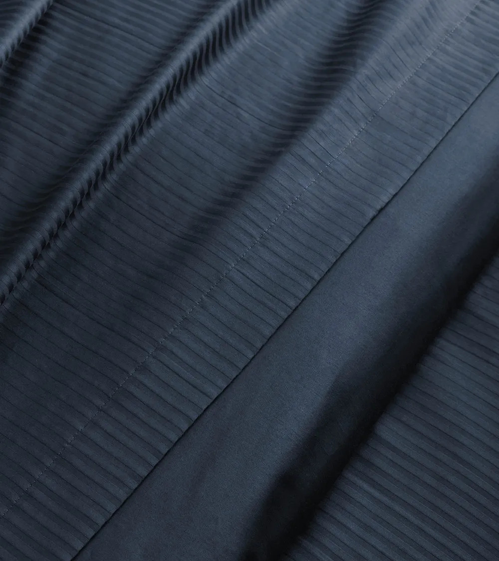 Grand Hôtel - drap plat en Jacquard de Satin fine rayures