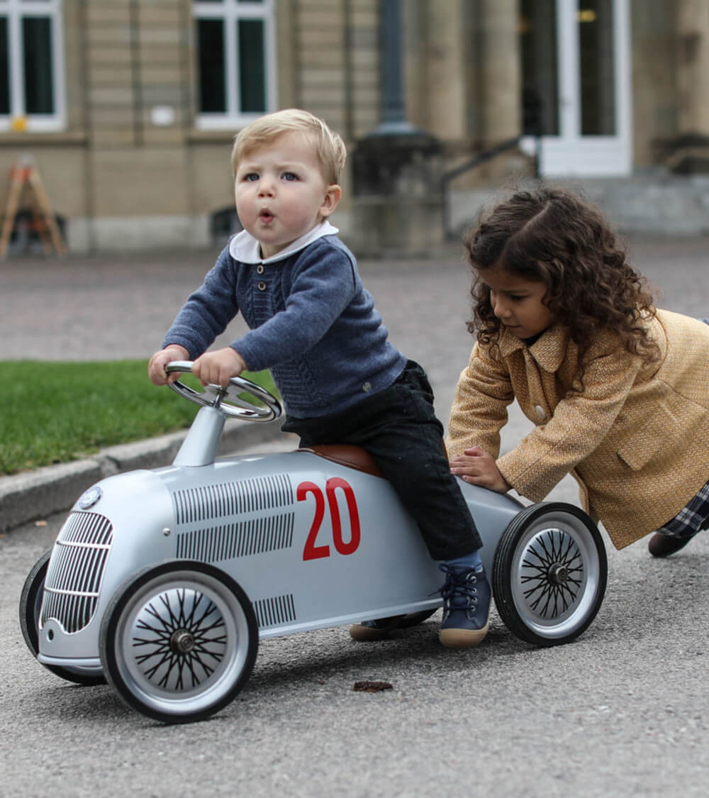 Porteur Baghera Mercedes-Benz W 25 Flèche d'argent, rider pour 2 à 4 ans