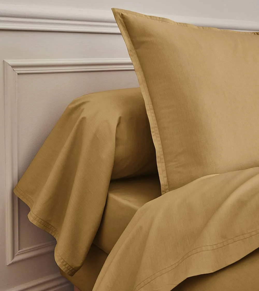 Taie Traversin Percale 80 fils jaune Sahara PREMIÈRE | FRANCE