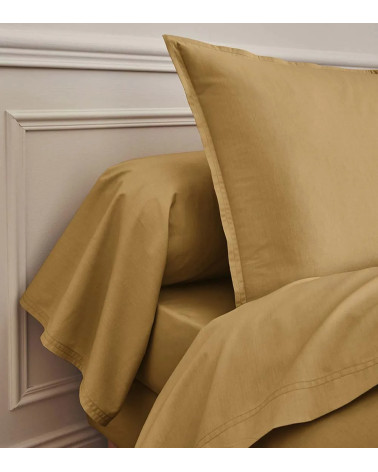 Taie Traversin Percale 80 fils jaune Sahara PREMIÈRE | FRANCE