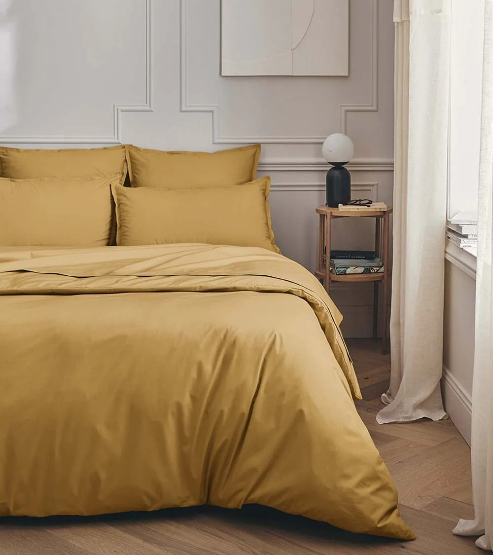 Taie Traversin Percale 80 fils jaune Sahara PREMIÈRE | FRANCE