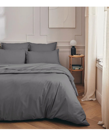 Drap Housse Percale Basalte PREMIÈRE, FRANCE
