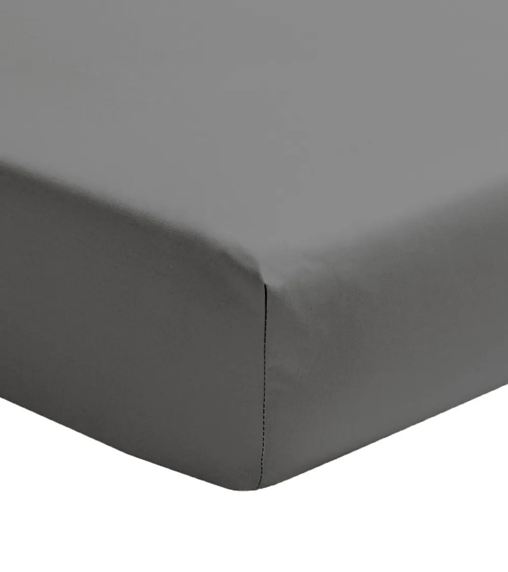 Drap Housse Percale Basalte PREMIÈRE, FRANCE
