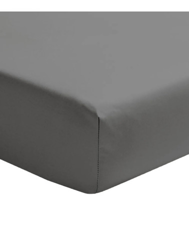 Drap Housse Percale Basalte PREMIÈRE, FRANCE