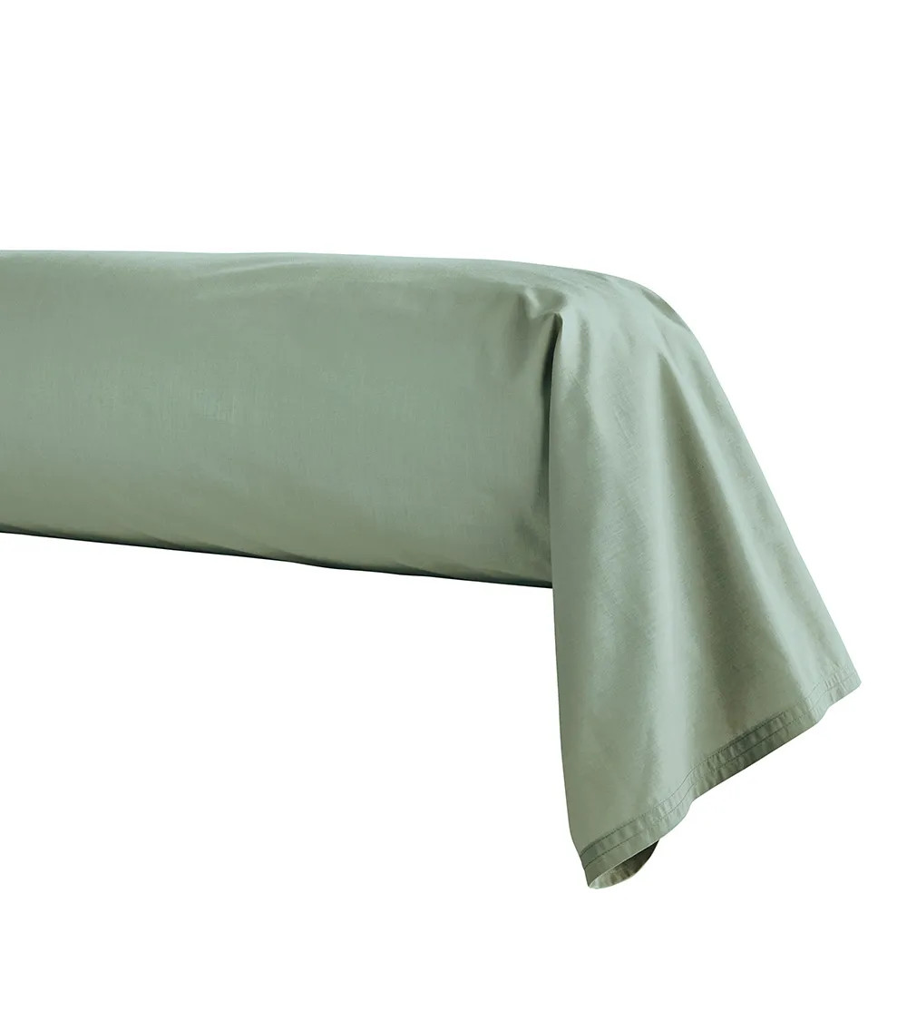 Taie Traversin Percale 80 fils vert Sauge PREMIÈRE | FRANCE