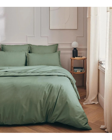 Taie Traversin Percale 80 fils vert Sauge PREMIÈRE | FRANCE