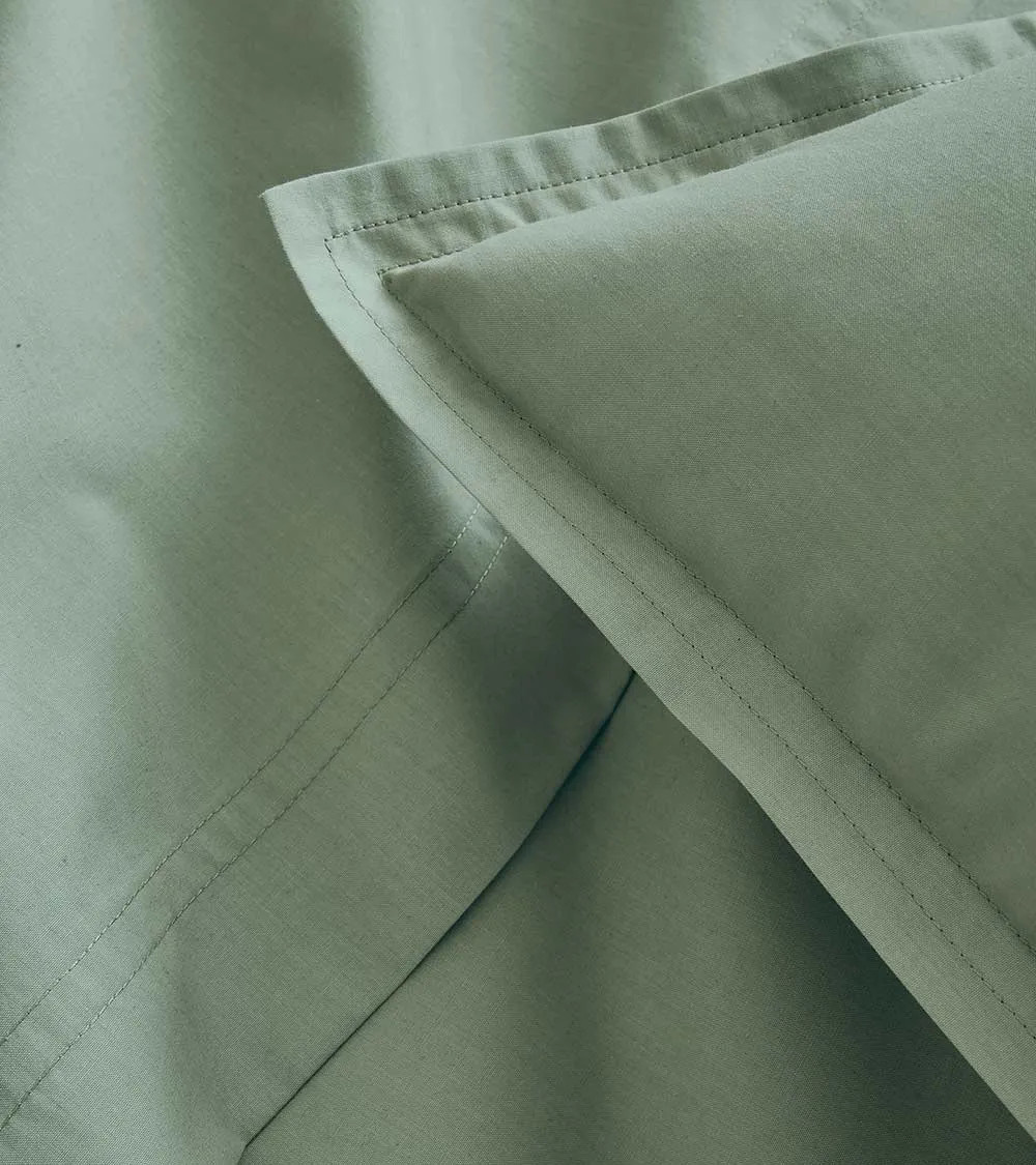 Taie Traversin Percale 80 fils vert Sauge PREMIÈRE | FRANCE