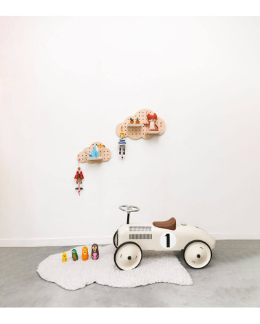 Pegboard nuage grand - déco murale enfant - Made in France - Little Anana