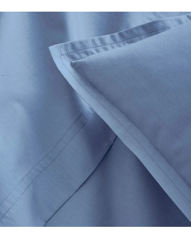 Housse de Couette Percale Bleu Olympe PREMIÈRE | France