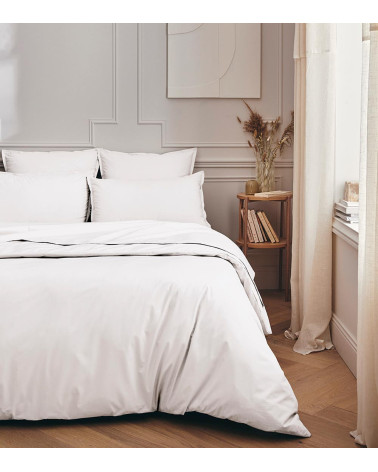 Drap plat Percale Blanc PREMIÈRE, linge de lit Français