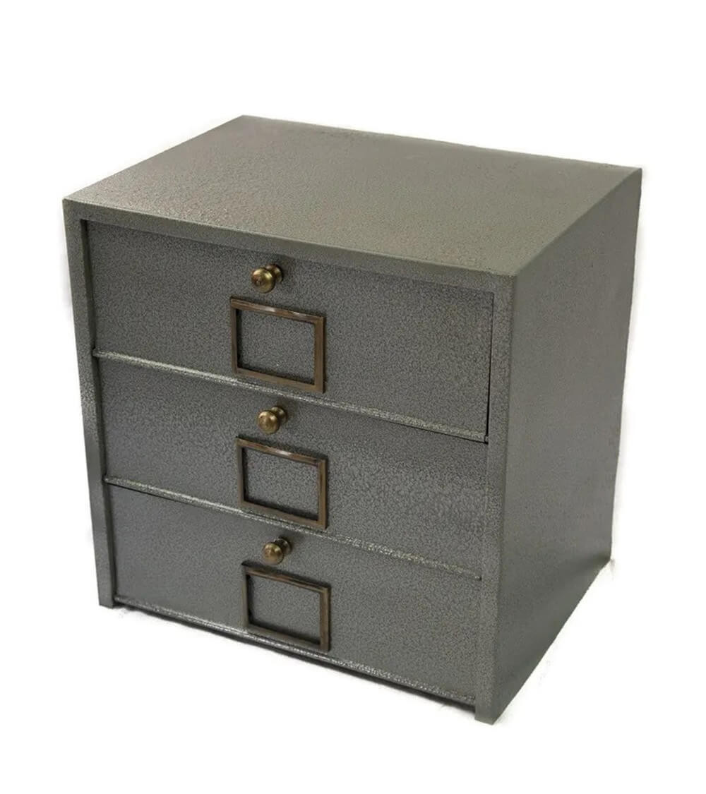 Meuble industriel 3 portes clapet style industriel Brût Homeware