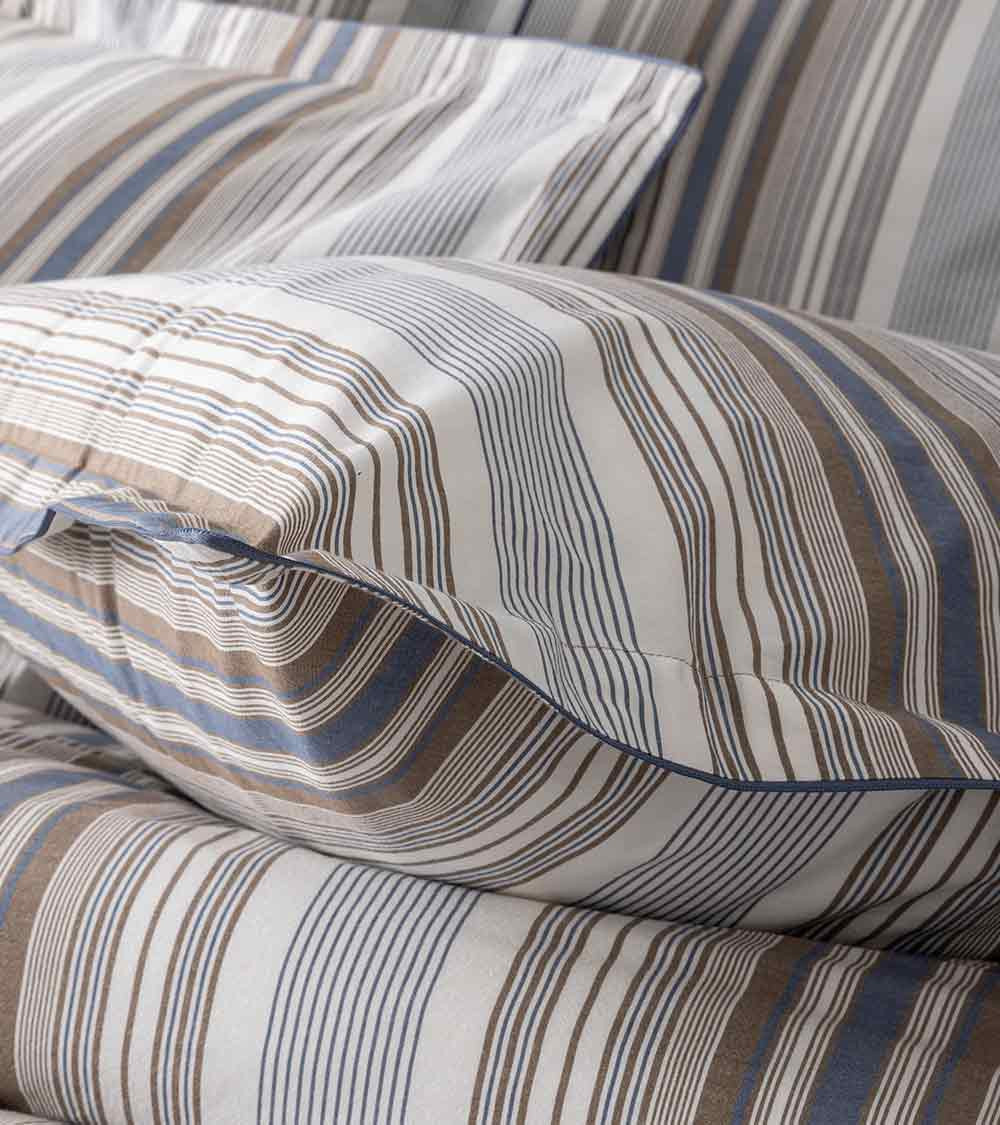 Taie d'oreiller PORQUEROLLE en popeline de coton - Made in France