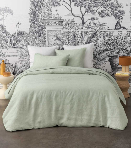 Taie d'Oreiller en Chanvre JOUVENCE OPALE - Linge de lit Français 2