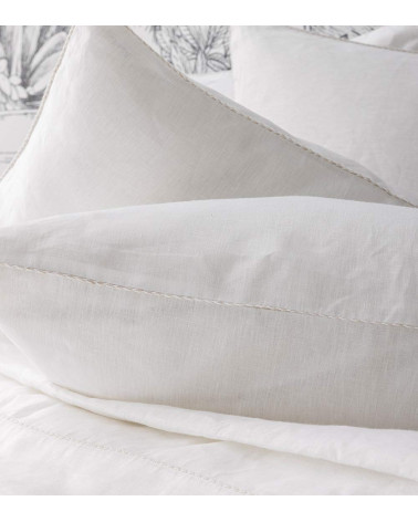 Drap plat Jouvence Blanc en chanvre | Made in France | Dekomaer