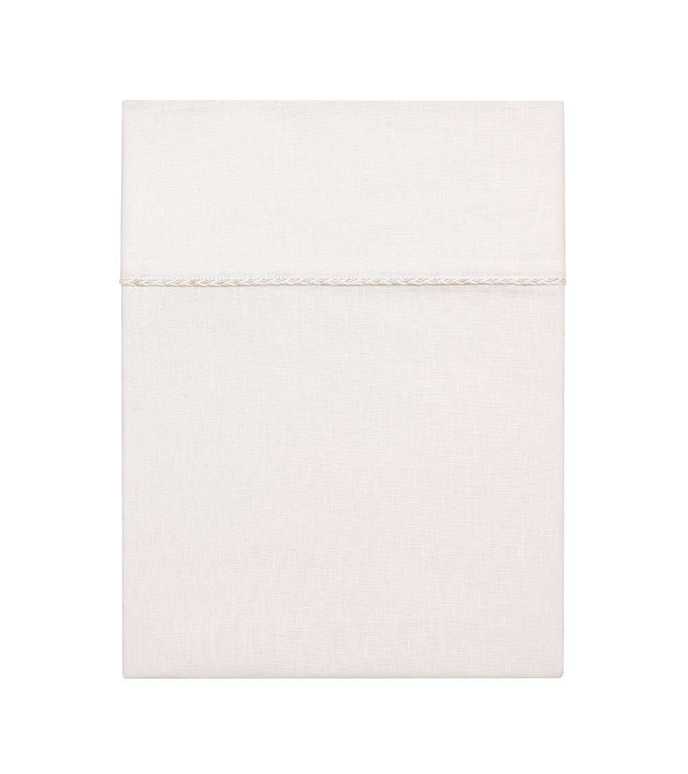 Drap plat Jouvence Blanc en chanvre | Made in France | Dekomaer