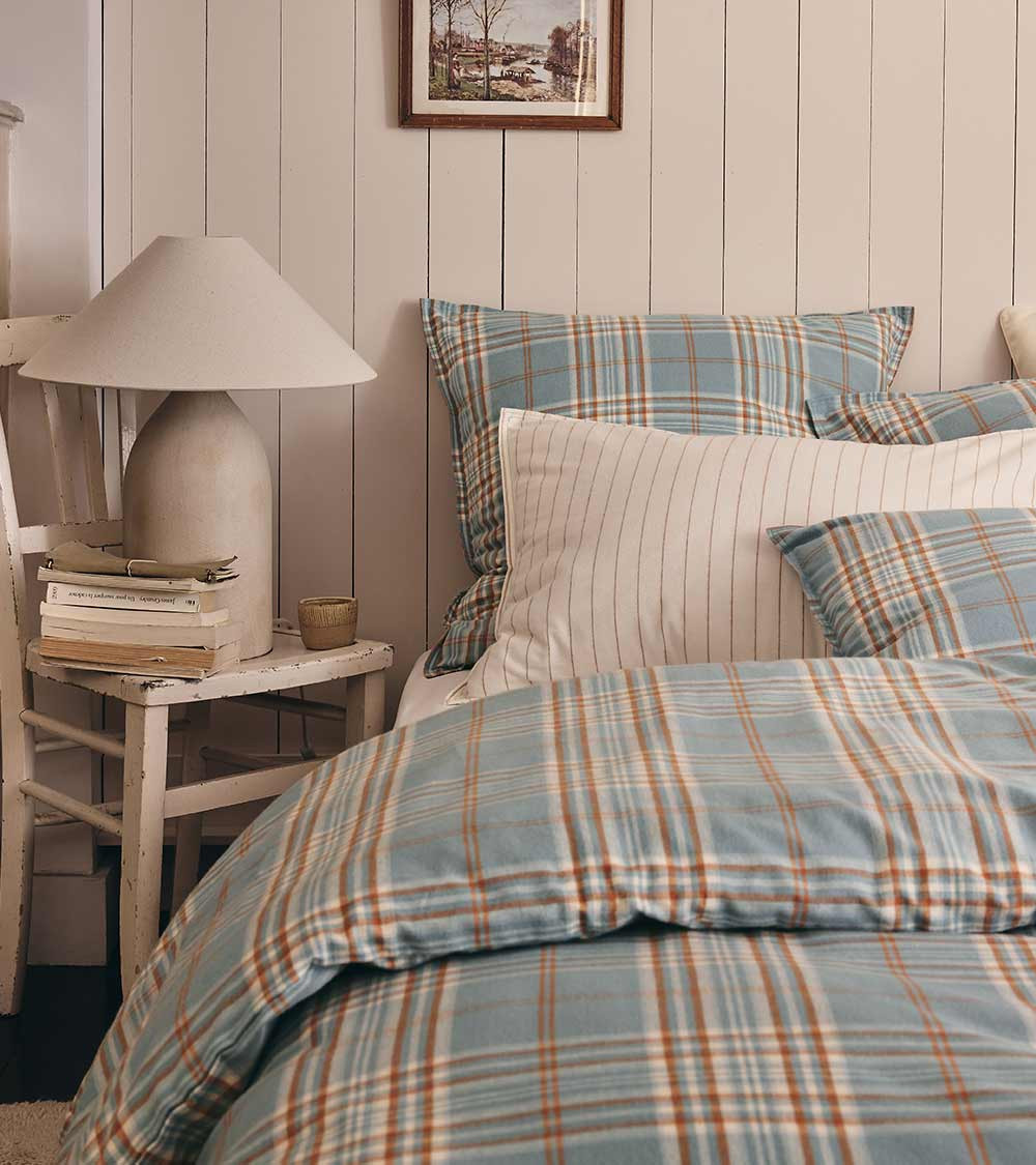 Taie d'oreiller en Flanelle TARTAN – Douceur & Élégance Écossaise