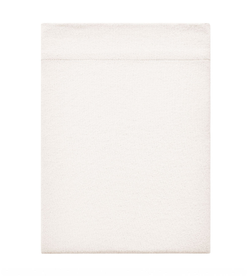 Drap plat en flanelle écru FRISSON – Douceur du coton chambray