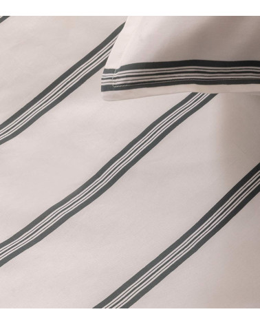 Housse de couette percale ESQUISSE FOUGÈRE – Élégance graphique