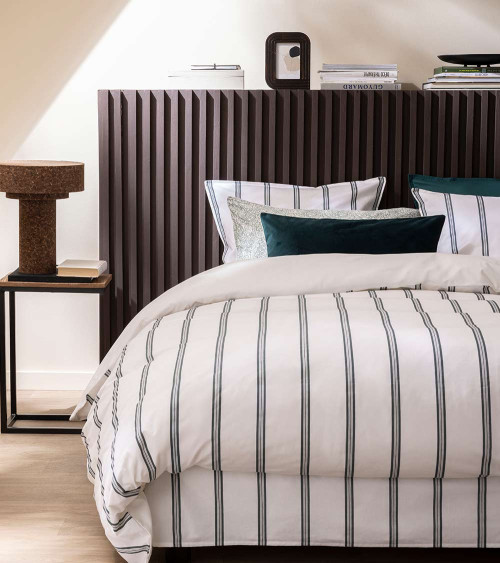 Housse de couette percale ESQUISSE FOUGÈRE – Élégance graphique