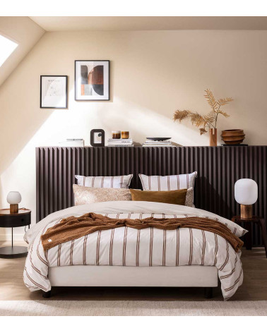Housse de couette percale ESQUISSE ANTIQUE – Élégance graphique