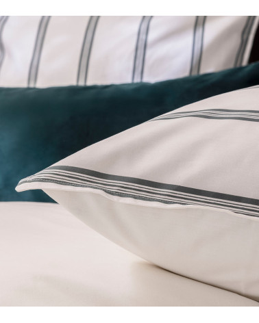 Taie d'Oreiller Percale ESQUISSE FOUGÈRE – Élégance française