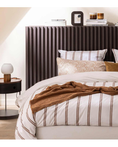 Taie d'Oreiller Percale ESQUISSE ANTIQUE – Rayures élégantes