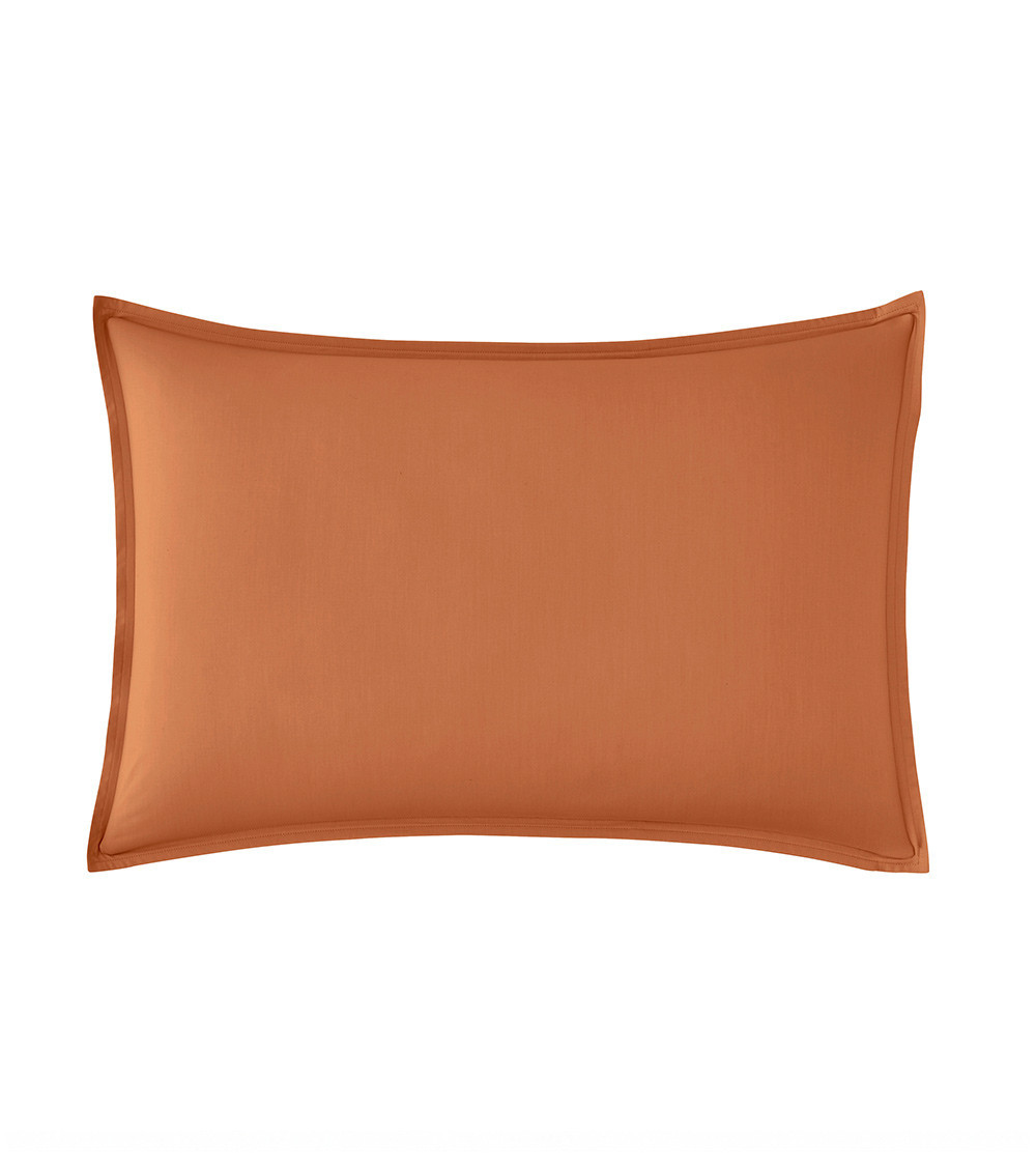 Taie d'Oreiller Percale CUIR PREMIÈRE – Coton 80 fils | FRANCE