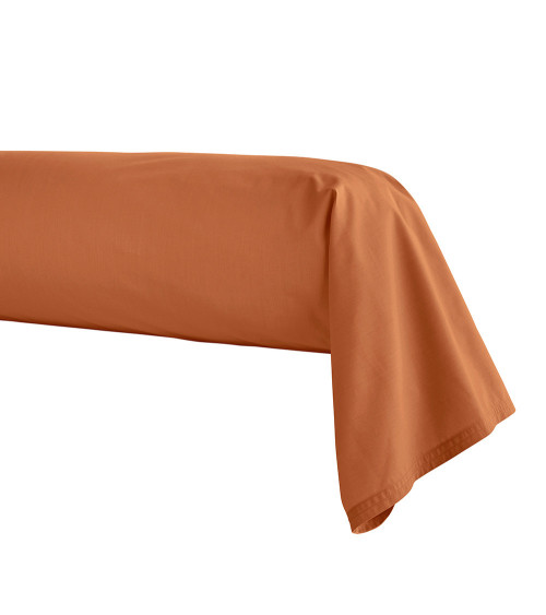 Taie Traversin en Percale de coton CUIR PREMIÈRE | Made in FRANCE