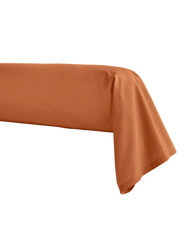Taie Traversin en Percale de coton CUIR PREMIÈRE | Made in FRANCE