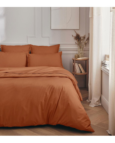 Drap plat Percale CUIR PREMIÈRE – coton 80 fils | Made in France