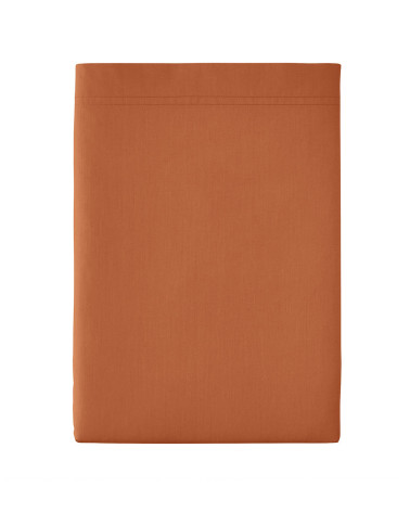 Drap plat Percale CUIR PREMIÈRE – coton 80 fils | Made in France