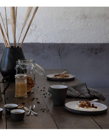 Assiettes entrée dessert en grès | Lot 6 | Costa Nova | Lagoa Eco-Grès