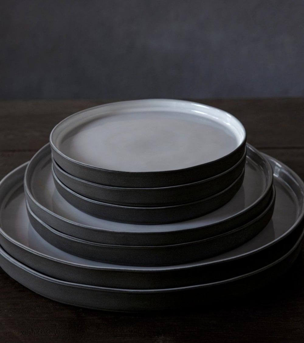 Assiettes entrée dessert en grès | Lot 6 | Costa Nova | Lagoa Eco-Grès