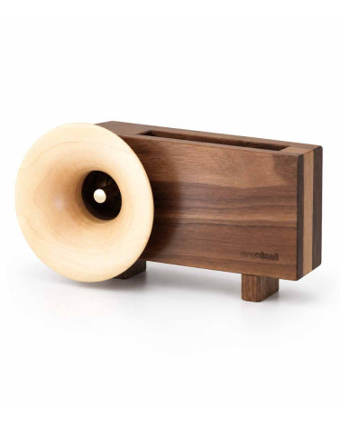 Ollim KB02, support smartphone acoustique en bois massif